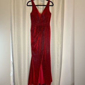 Shimmering Red Gown